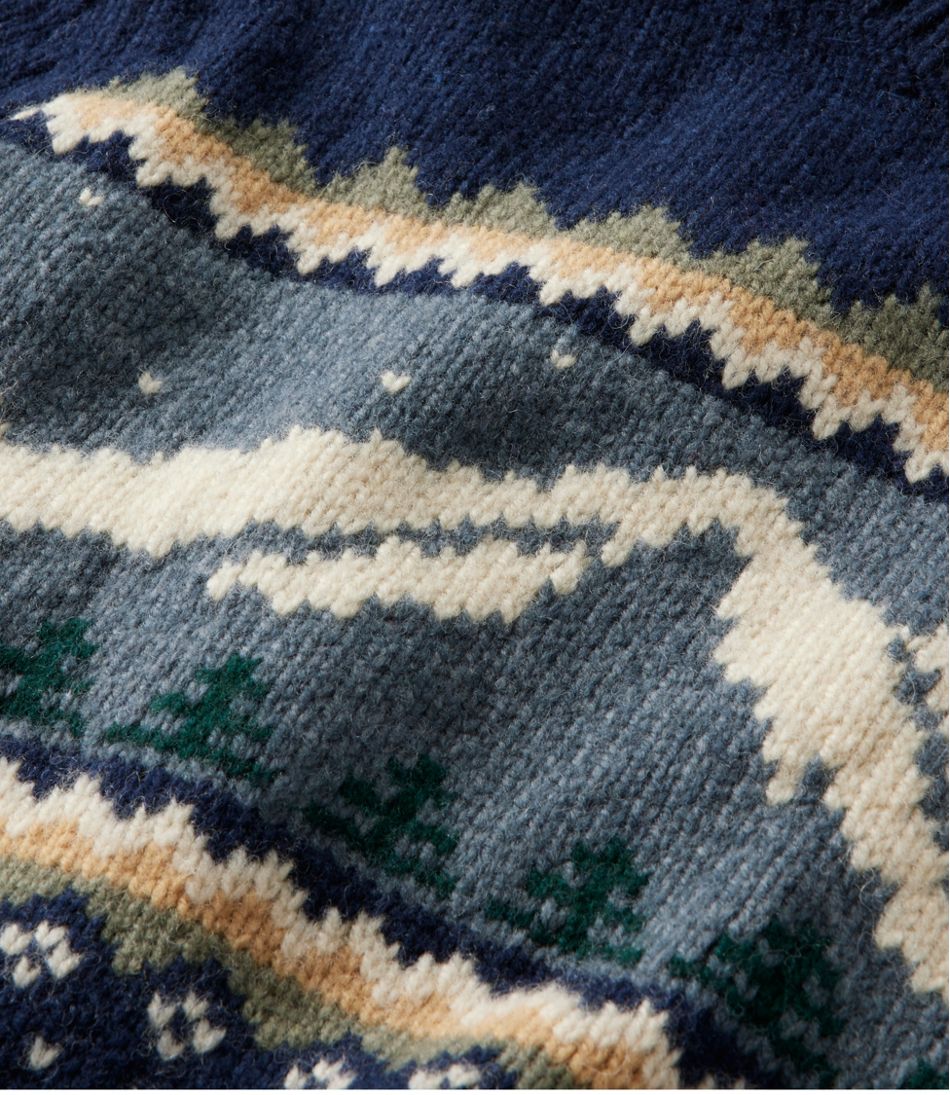 Women's Bean's Classic Ragg Wool Crewneck Intarsia Sweater | L.L.Bean Best Seller