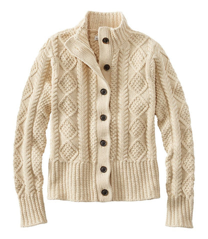 Women's Signature Cotton Fisherman Sweater, Short Cardigan | L.L.Bean Everyday