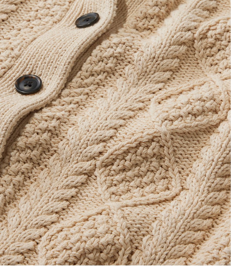 Women's Signature Cotton Fisherman Sweater, Short Cardigan | L.L.Bean Everyday