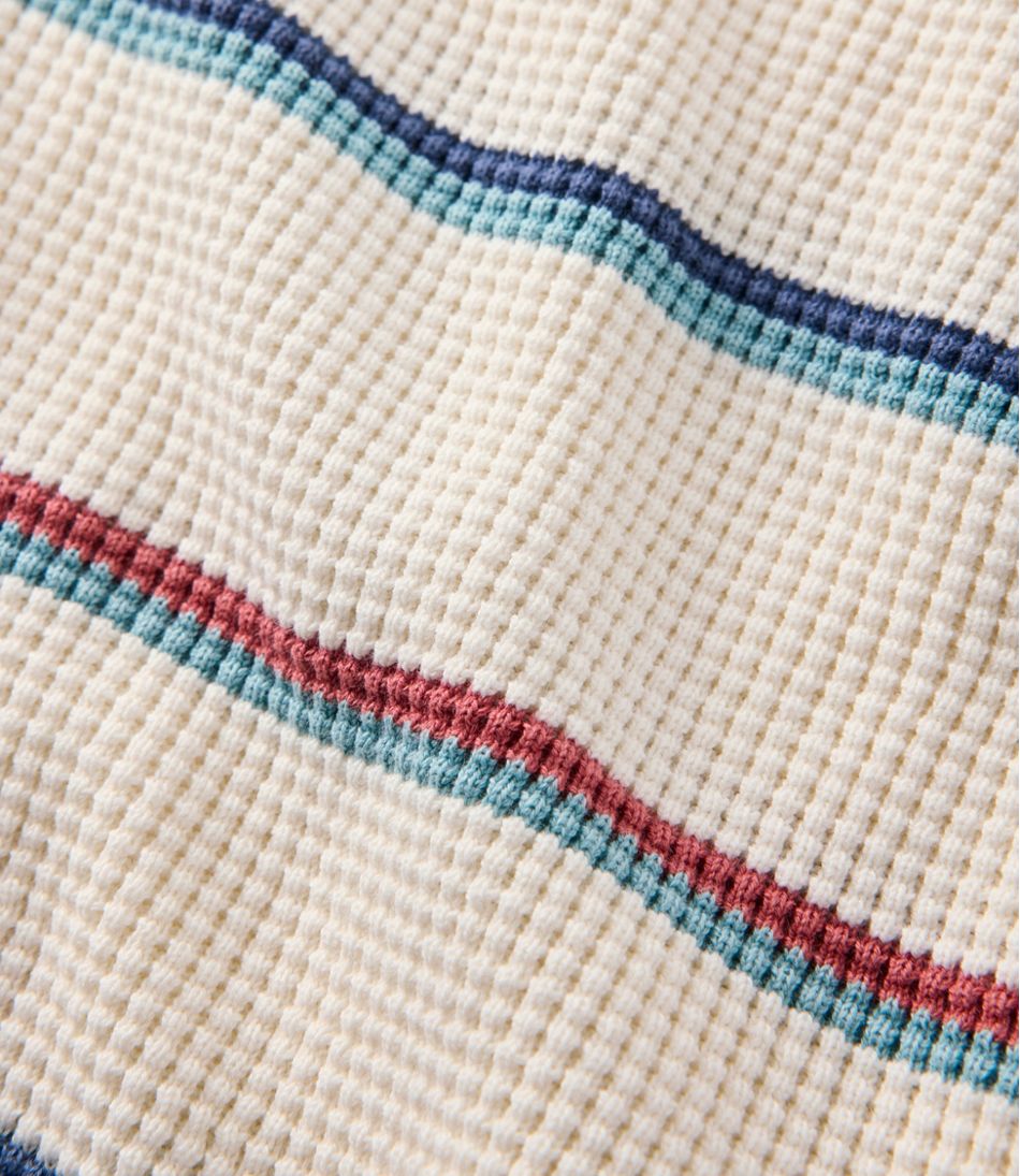 Women's Sunwashed Waffle Sweater, Pullover Stripe | L.L.Bean Great Value