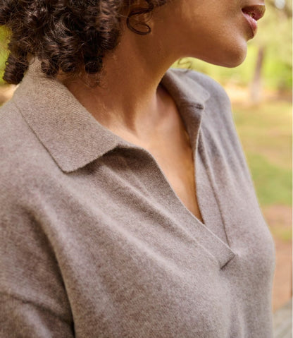 Women's Classic Cashmere Sweater, Relaxed Polo | L.L.Bean Latest