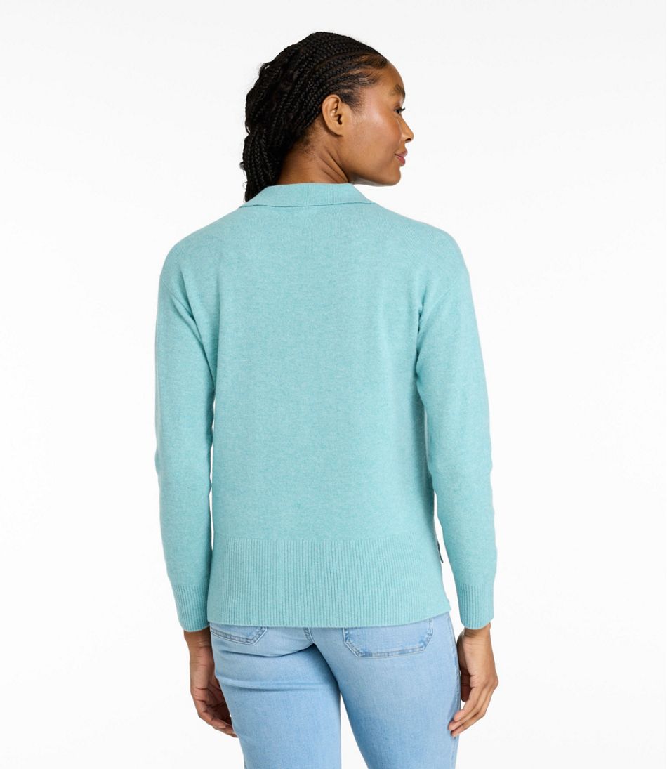 Women's Classic Cashmere Sweater, Relaxed Polo | L.L.Bean Latest
