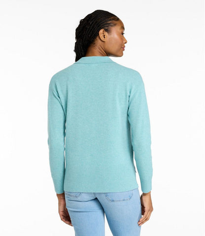 Women's Classic Cashmere Sweater, Relaxed Polo | L.L.Bean Latest