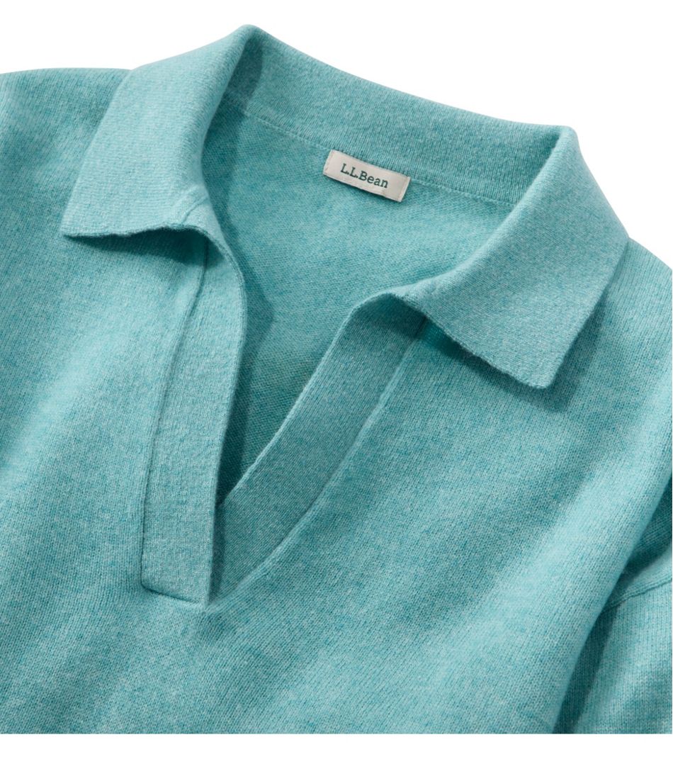 Women's Classic Cashmere Sweater, Relaxed Polo | L.L.Bean Latest