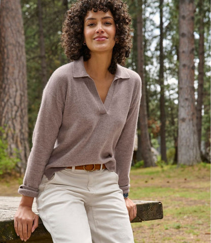 Women's Classic Cashmere Sweater, Relaxed Polo | L.L.Bean Latest