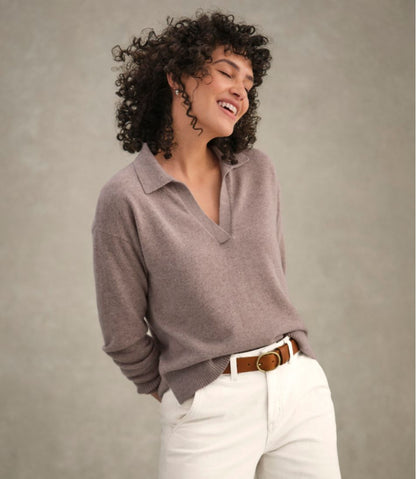 Women's Classic Cashmere Sweater, Relaxed Polo | L.L.Bean Latest