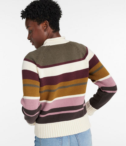 Women's Signature Original Cotton Sweater, Rollneck Stripe | L.L.Bean Popular