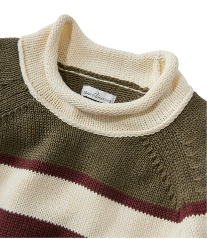 Women's Signature Original Cotton Sweater, Rollneck Stripe | L.L.Bean Popular