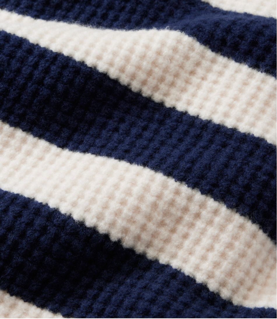 Women's SuperSoft Waffle Sweater, Polo Stripe | L.L.Bean Best Seller