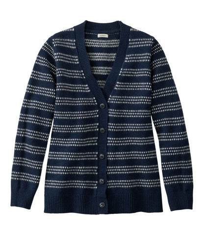 Women's Bean's Classic Ragg Wool Sweater, Button-Front Cardigan Novelty | L.L.Bean Essential