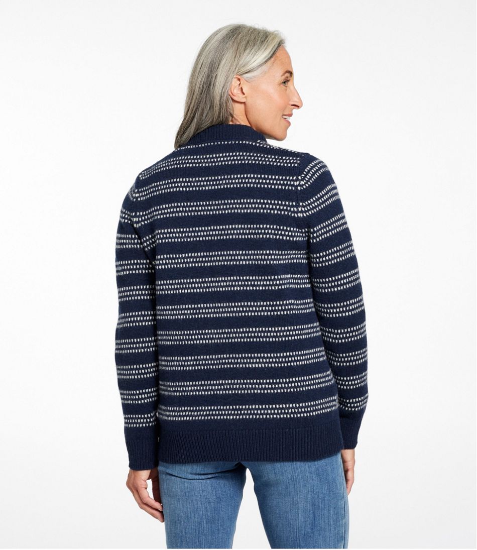 Women's Bean's Classic Ragg Wool Sweater, Button-Front Cardigan Novelty | L.L.Bean Essential