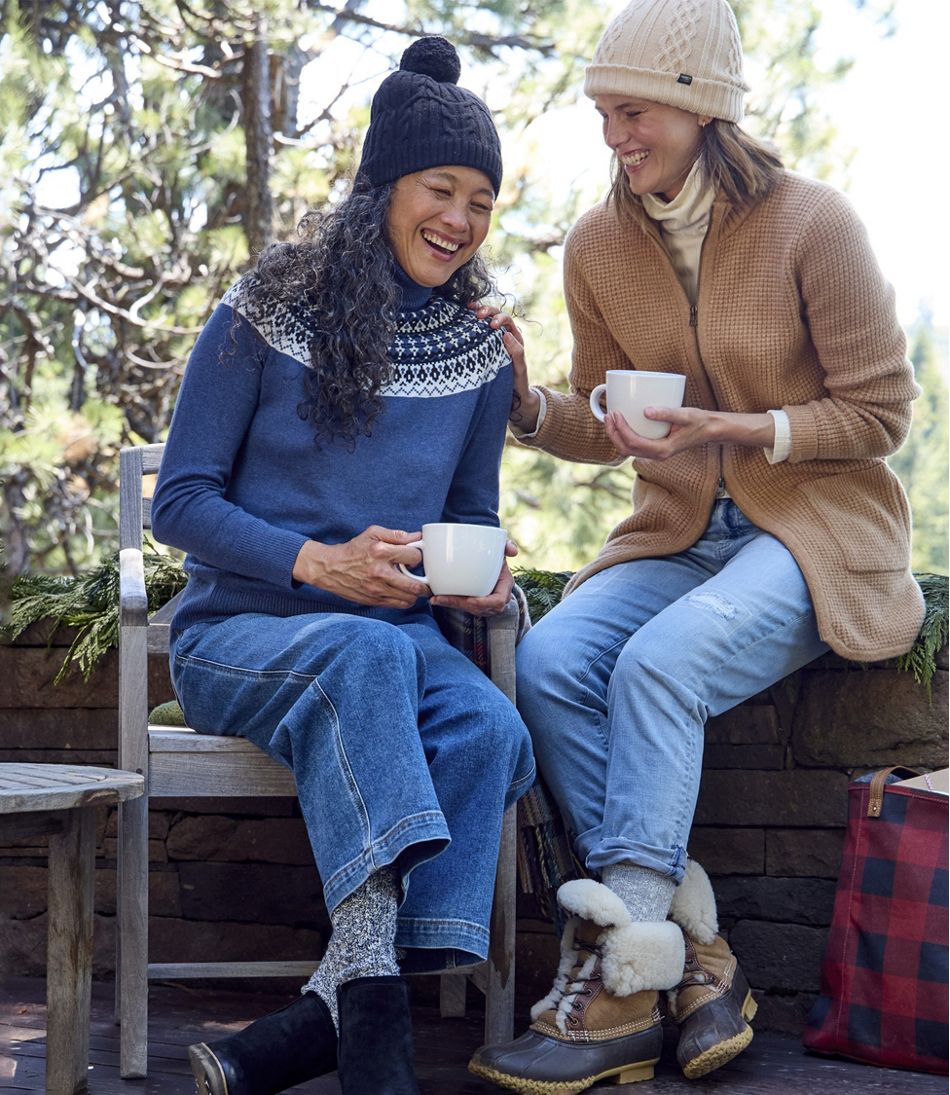 Women's SuperSoft Waffle Sweater, Coatigan | L.L.Bean Trending