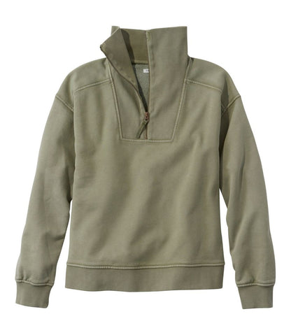 Women's Sunwashed Sweats, Quarter-Zip | L.L.Bean Signature