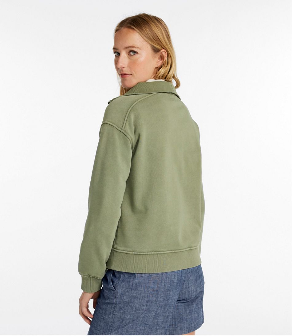 Women's Sunwashed Sweats, Quarter-Zip | L.L.Bean Signature