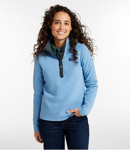 Women's Lakewashed Double-Knit Quarter-Snap | L.L.Bean Latest