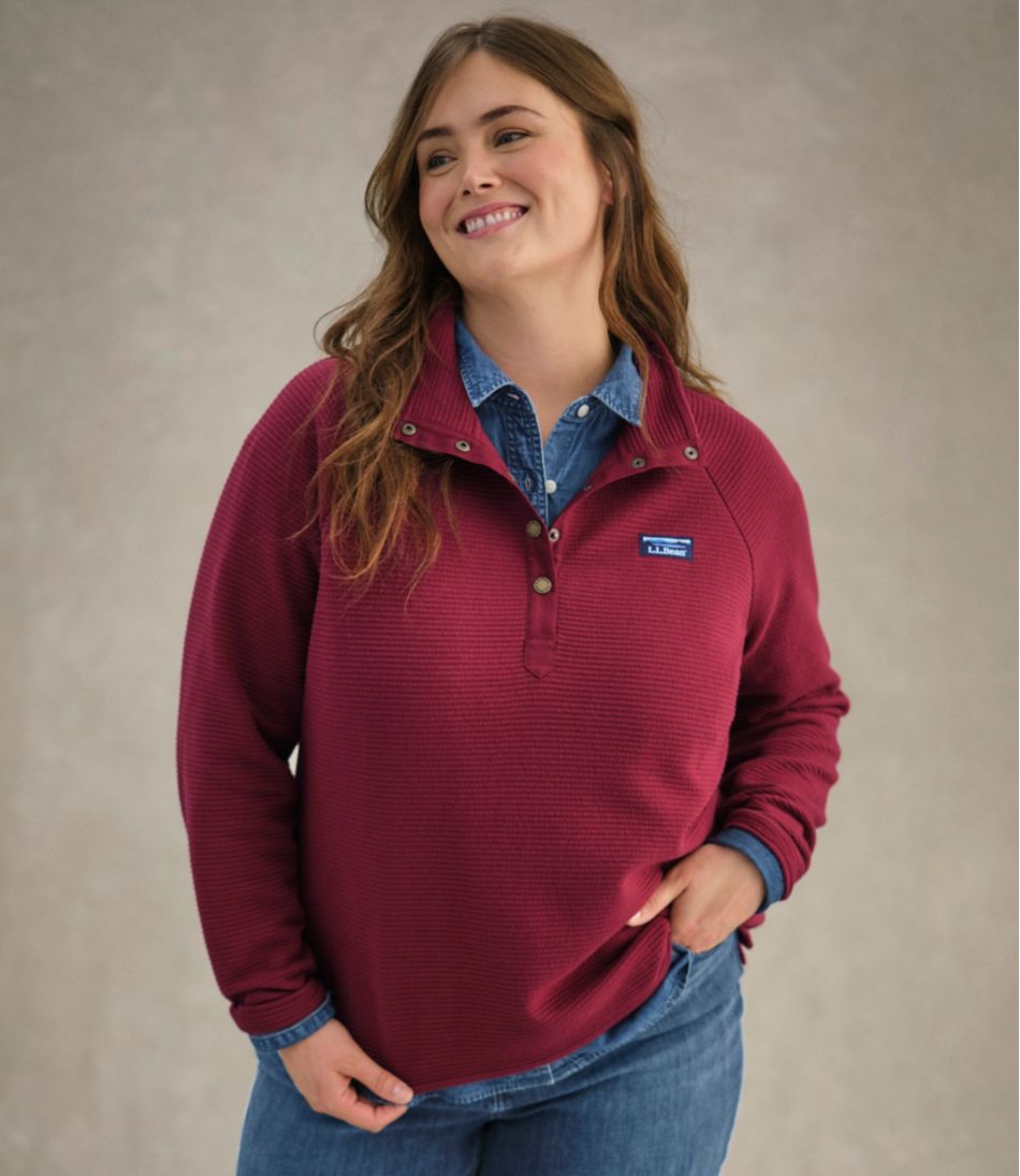 Women's Lakewashed Double-Knit Quarter-Snap | L.L.Bean Latest
