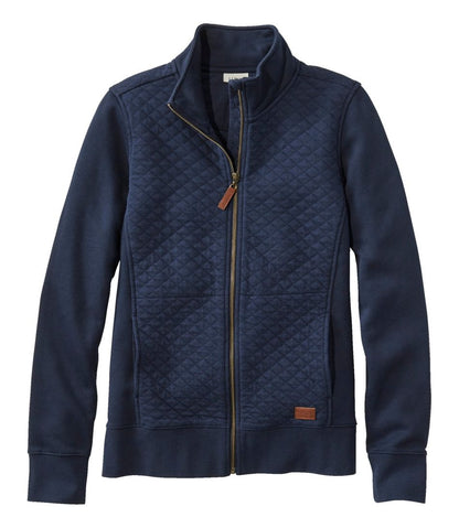 Women's Quilted Full-Zip Sweatshirt | L.L.Bean Featured