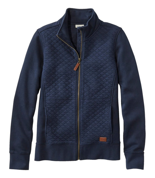 Women's Quilted Full-Zip Sweatshirt | L.L.Bean Featured