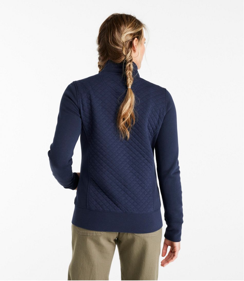 Women's Quilted Full-Zip Sweatshirt | L.L.Bean Featured