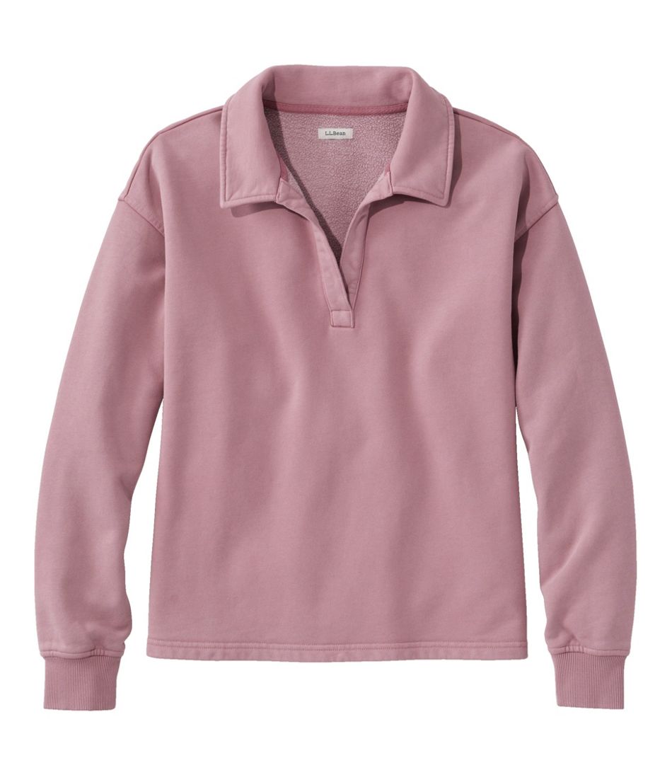 Women's Sunwashed Sweats, Splitneck Polo | L.L.Bean Popular