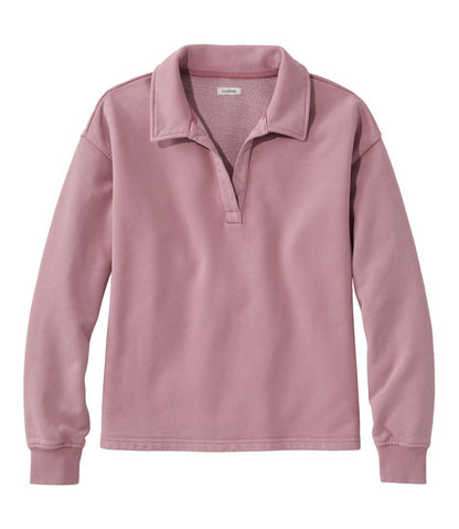 Women's Sunwashed Sweats, Splitneck Polo | L.L.Bean Popular