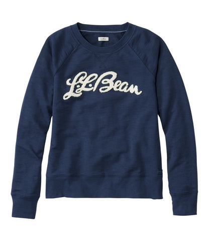 Women's Peaks Island Crewneck, Logo | L.L.Bean Trending