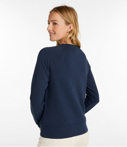 Women's Peaks Island Crewneck, Logo | L.L.Bean Trending