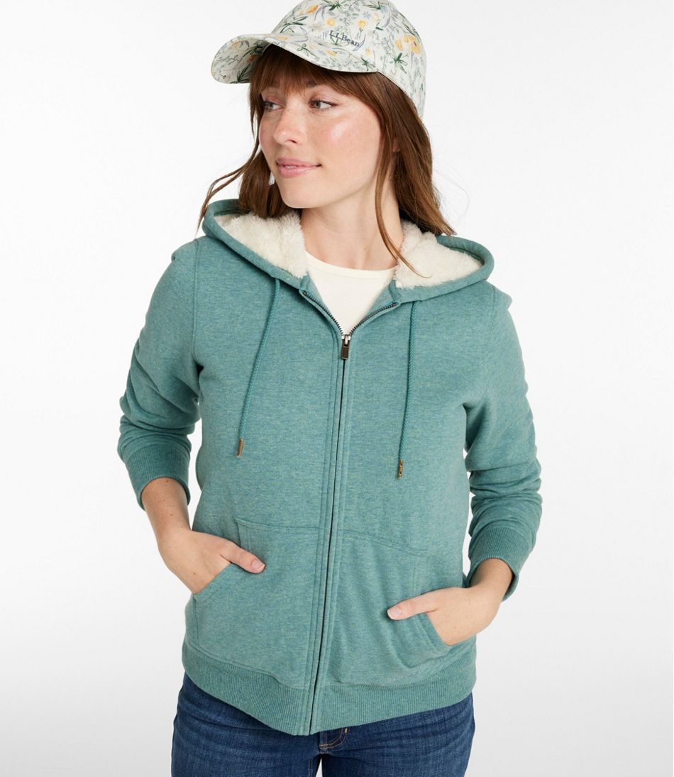 Women's L.L.Bean 1912 Sweatshirt, Sherpa-Lined Hoodie | L.L.Bean Best Seller