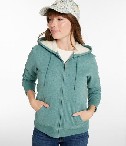 Women's L.L.Bean 1912 Sweatshirt, Sherpa-Lined Hoodie | L.L.Bean Best Seller