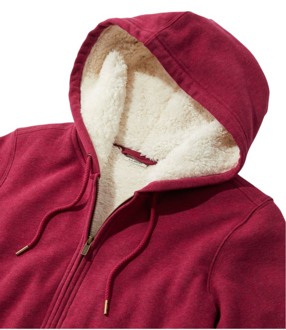 Women's L.L.Bean 1912 Sweatshirt, Sherpa-Lined Hoodie | L.L.Bean Best Seller