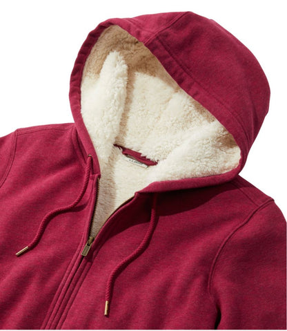 Women's L.L.Bean 1912 Sweatshirt, Sherpa-Lined Hoodie | L.L.Bean Best Seller
