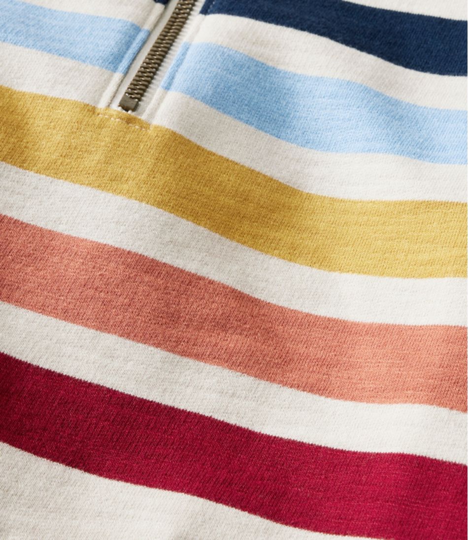 Women's Peaks Island Quarter-Zip Pullover, Stripe | L.L.Bean Exclusive