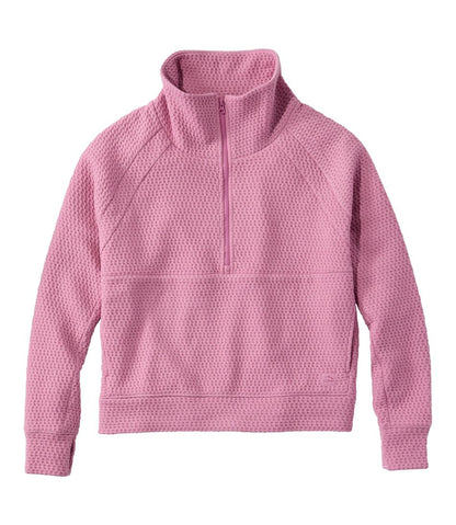 Women's Ridgeknit Half-Zip Pullover, Oversized | L.L.Bean Signature