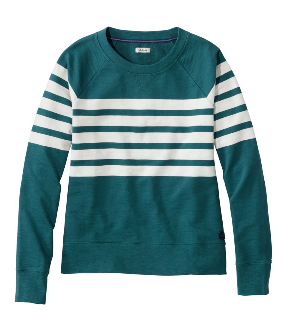 Women's Peaks Island Crewneck, Stripe | L.L.Bean Featured