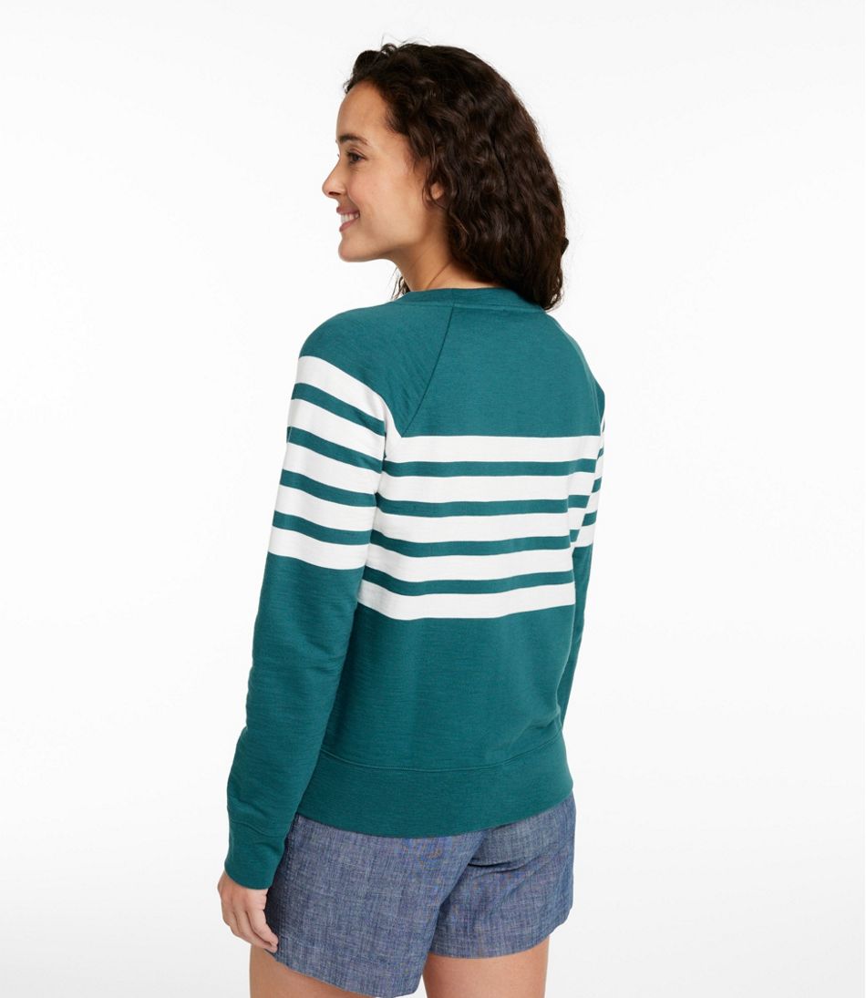 Women's Peaks Island Crewneck, Stripe | L.L.Bean Featured