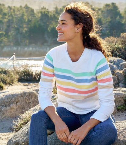 Women's Peaks Island Crewneck, Stripe | L.L.Bean Featured