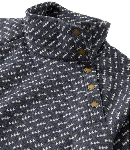 Women's Quilted Sweatshirt, Snapneck Pullover Print | L.L.Bean Recommended