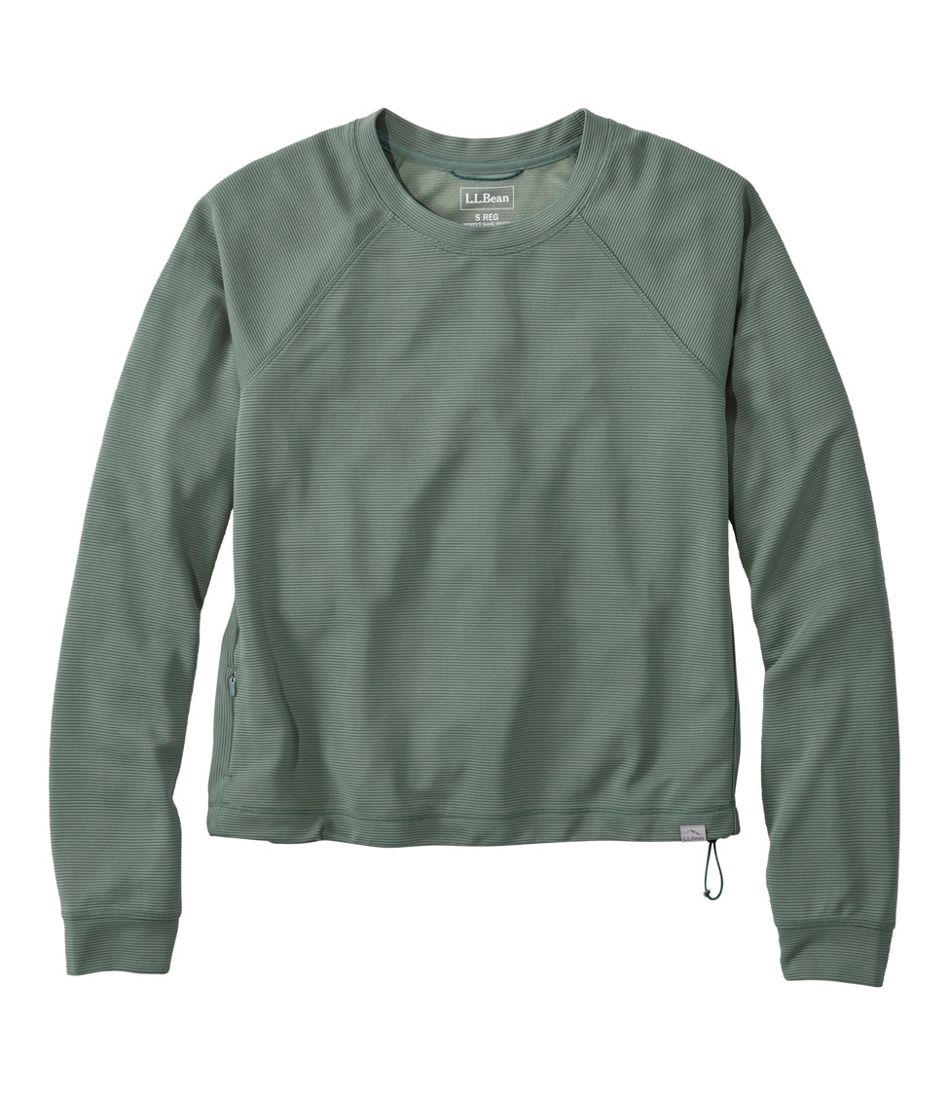 Women's VentureStretch Ottoman-Rib Pullover, Cropped | L.L.Bean Exclusive