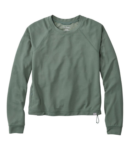 Women's VentureStretch Ottoman-Rib Pullover, Cropped | L.L.Bean Exclusive