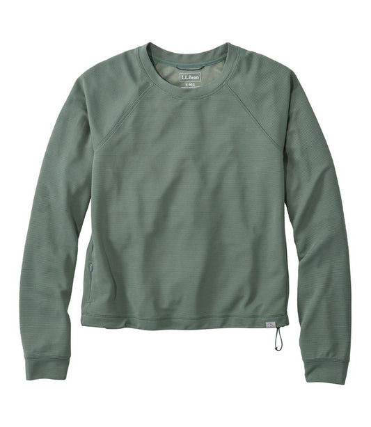 Women's VentureStretch Ottoman-Rib Pullover, Cropped | L.L.Bean Exclusive