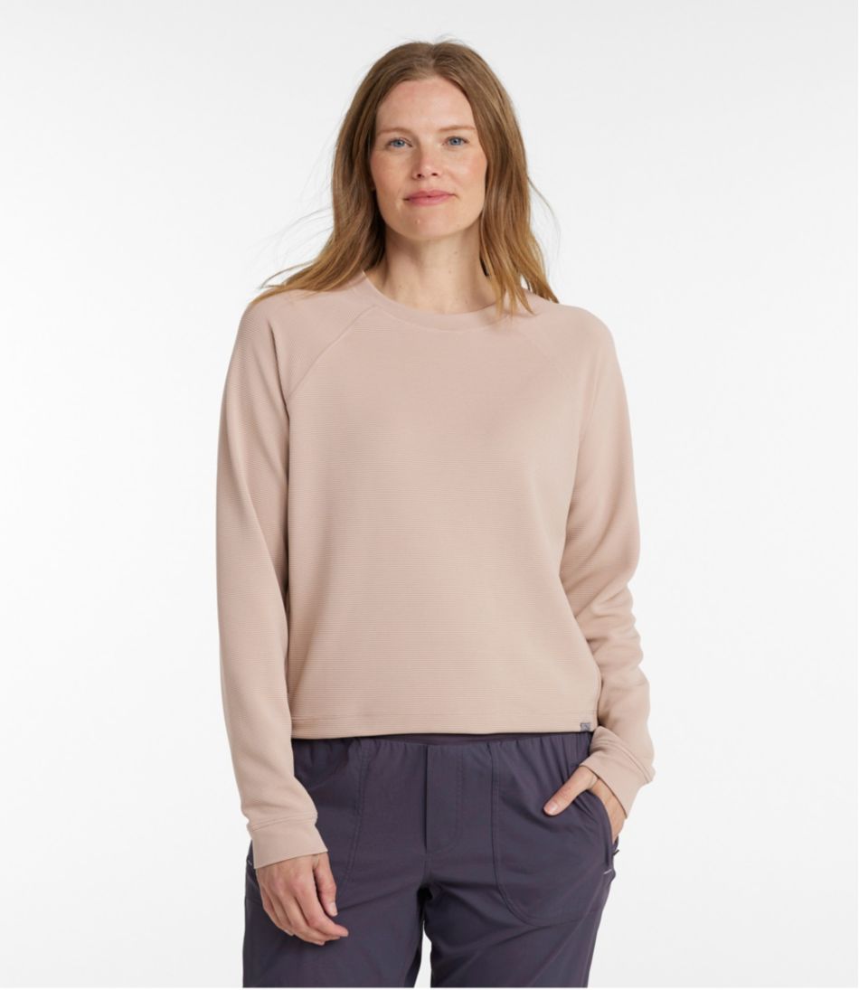 Women's VentureStretch Ottoman-Rib Pullover, Cropped | L.L.Bean Exclusive