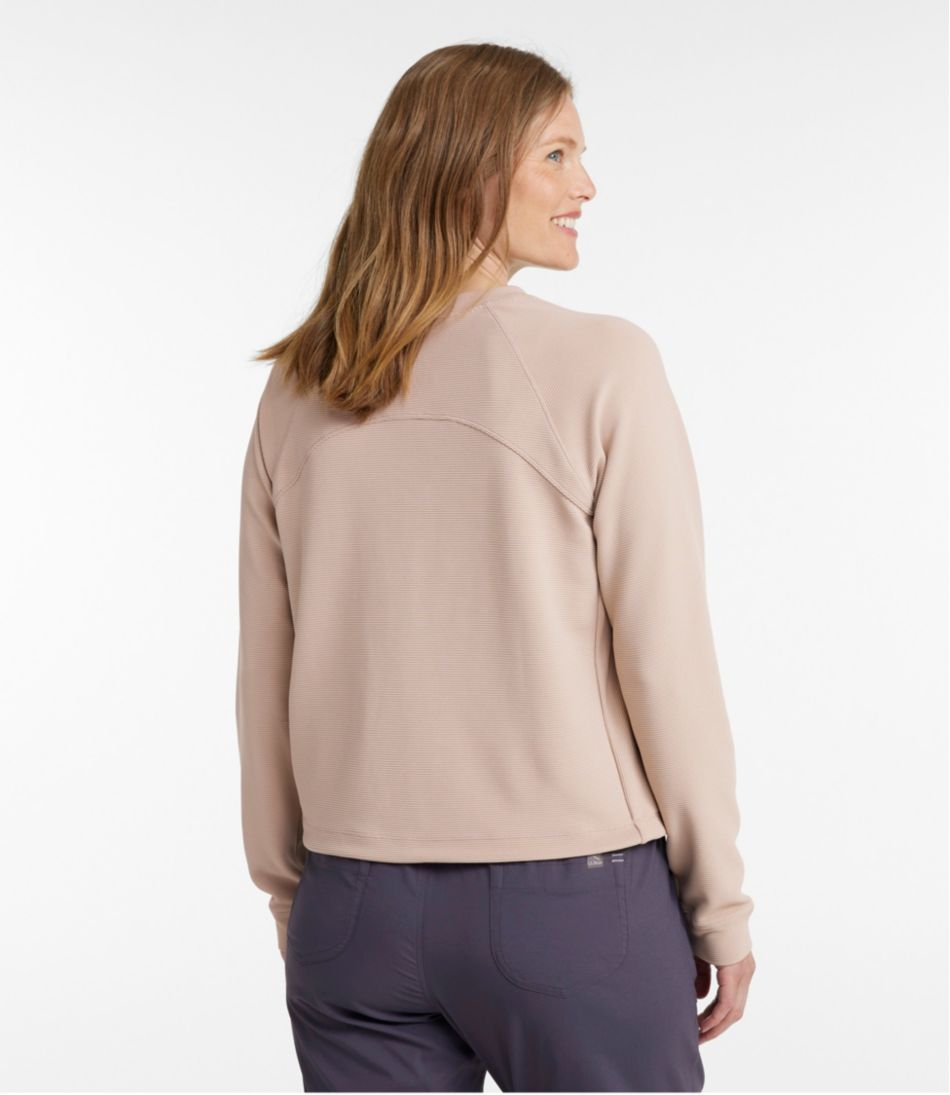 Women's VentureStretch Ottoman-Rib Pullover, Cropped | L.L.Bean Exclusive