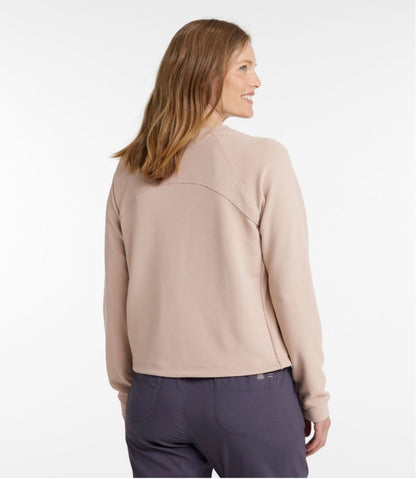 Women's VentureStretch Ottoman-Rib Pullover, Cropped | L.L.Bean Exclusive