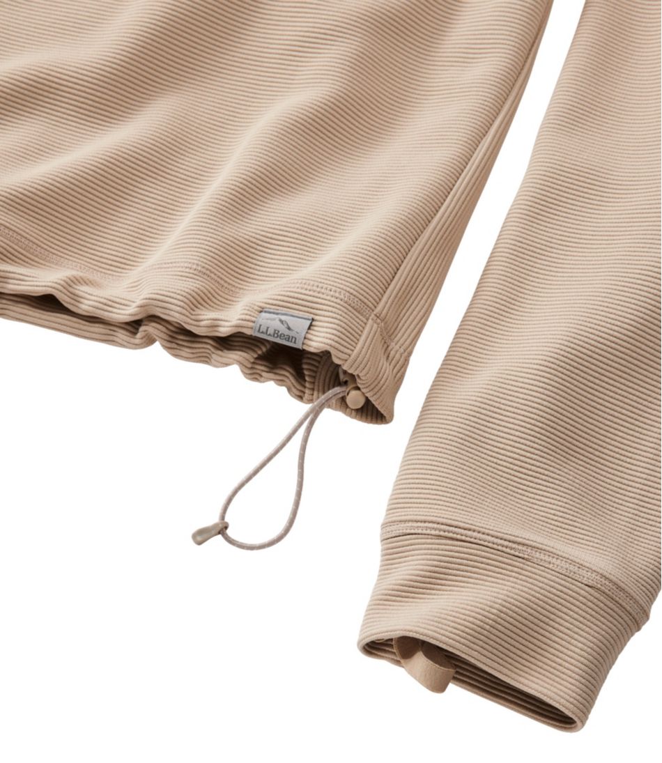 Women's VentureStretch Ottoman-Rib Pullover, Cropped | L.L.Bean Exclusive