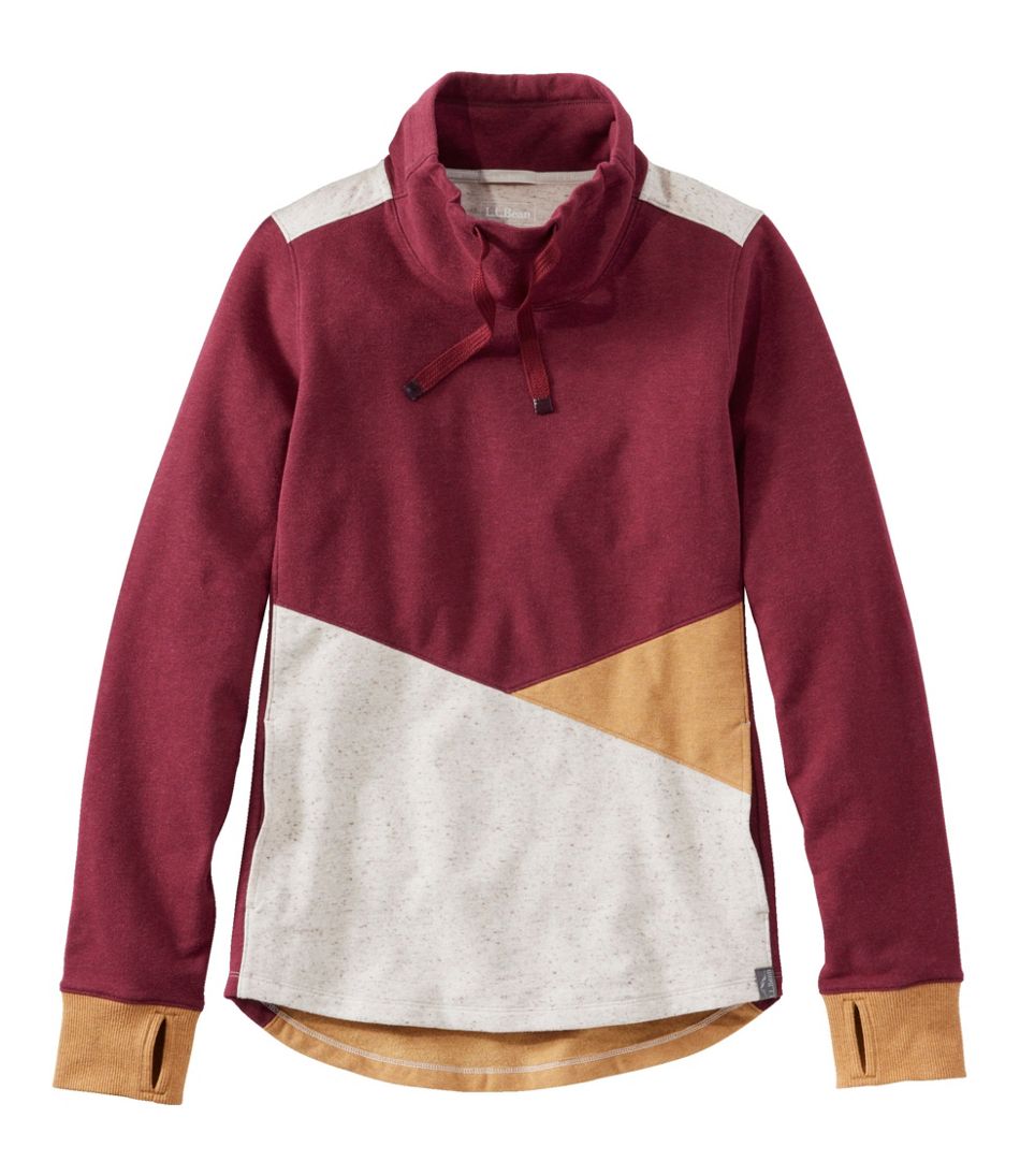 Women's L.L.Bean Cozy Mixed-Knit Pullover, Colorblock | L.L.Bean Classic
