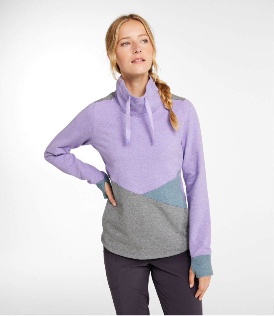 Women's L.L.Bean Cozy Mixed-Knit Pullover, Colorblock | L.L.Bean Classic