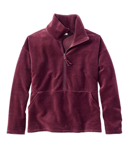 Women's Soft Stretch Corduroy Pullover, Half-Zip | L.L.Bean Great Value