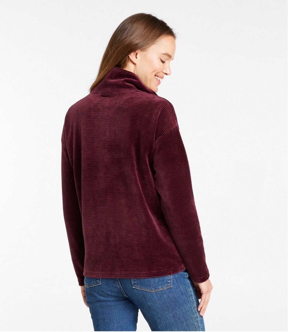 Women's Soft Stretch Corduroy Pullover, Half-Zip | L.L.Bean Great Value