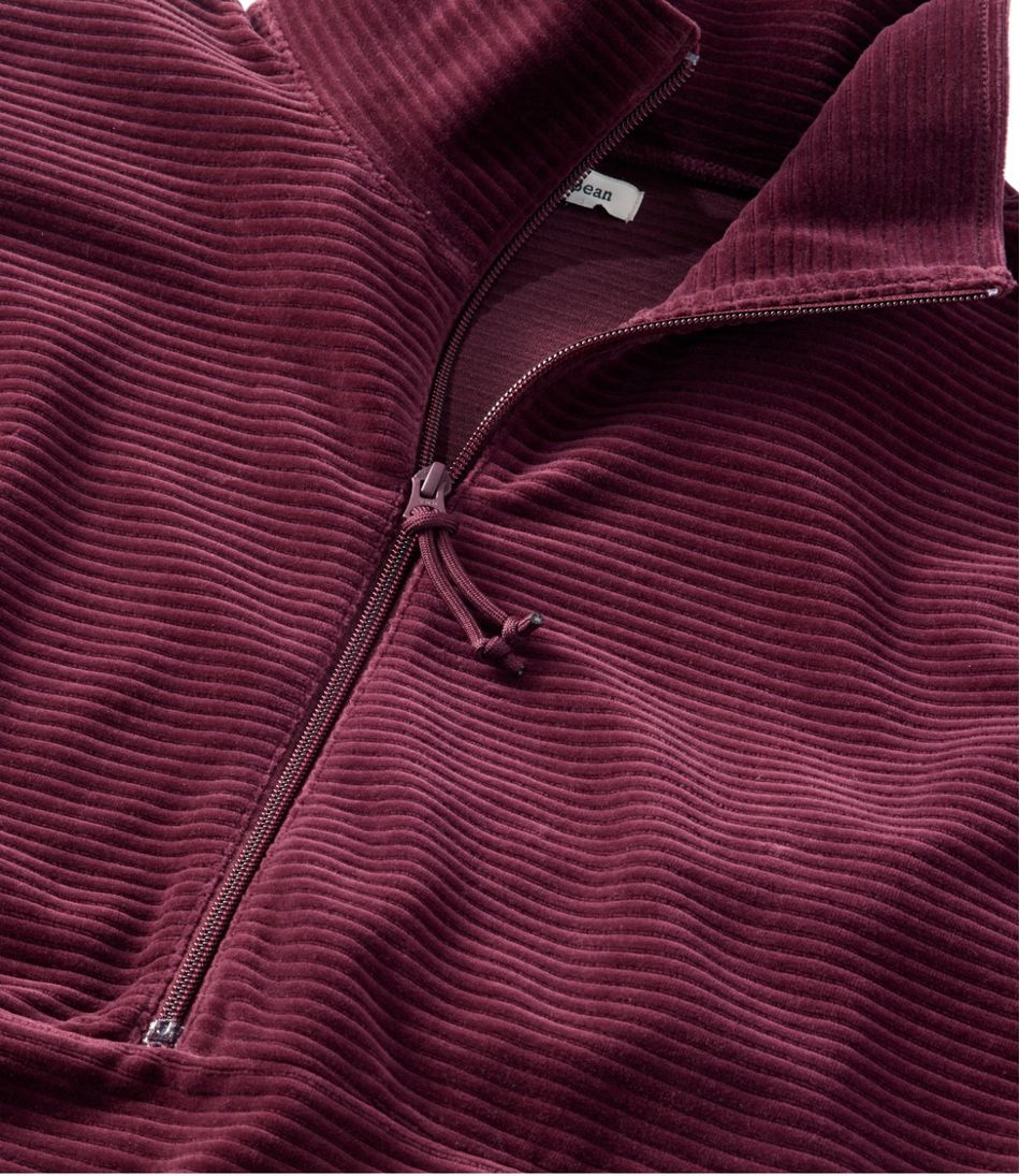 Women's Soft Stretch Corduroy Pullover, Half-Zip | L.L.Bean Great Value