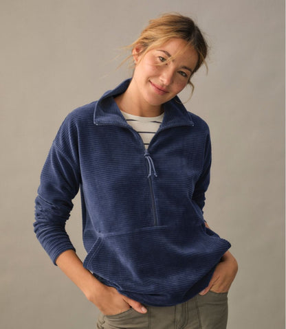Women's Soft Stretch Corduroy Pullover, Half-Zip | L.L.Bean Great Value